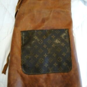 2 Louis Vuitton Leather Server Aprons